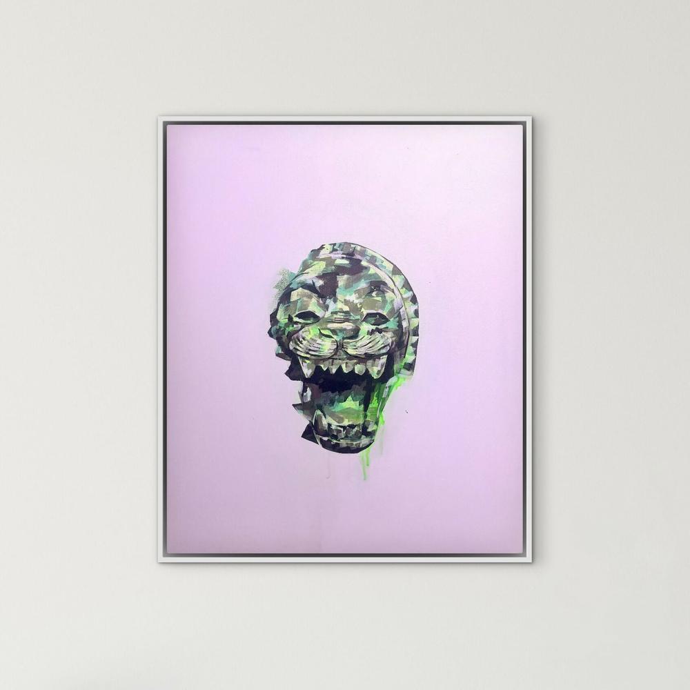Pantha Head Relic-by-jake reston-original art-Gioia