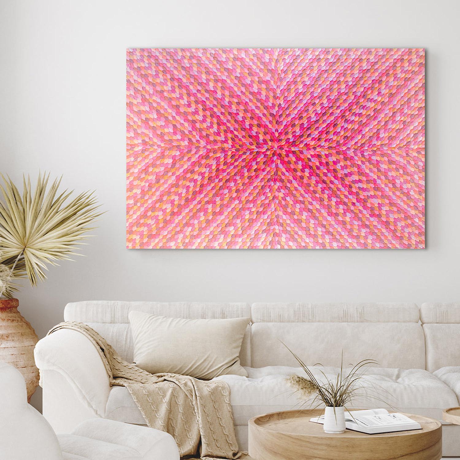 Patterns Of Love, Original Hand-Painted Canvas By Guzaliya Xavier-by-Guzaliya Xavier-original art-Gioia