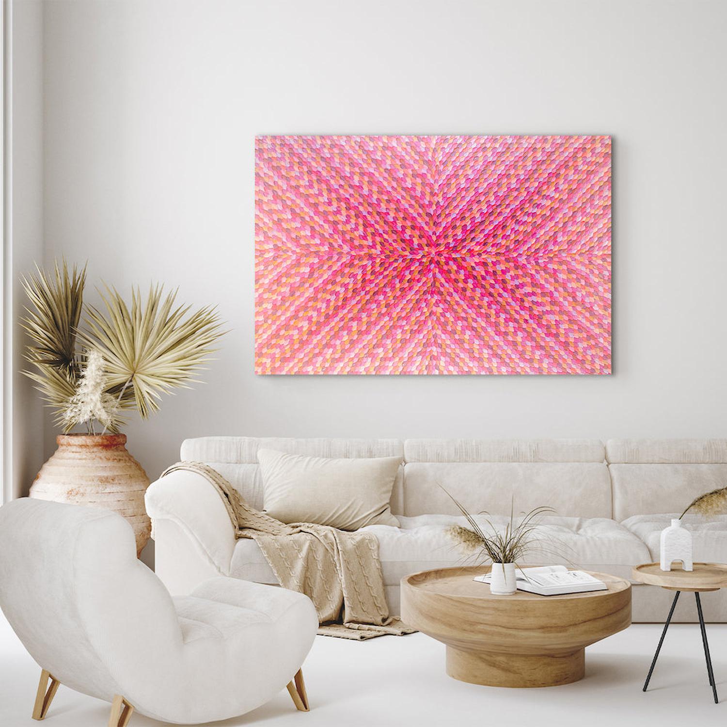 Patterns Of Love, Original Hand-Painted Canvas By Guzaliya Xavier-by-Guzaliya Xavier-original art-Gioia