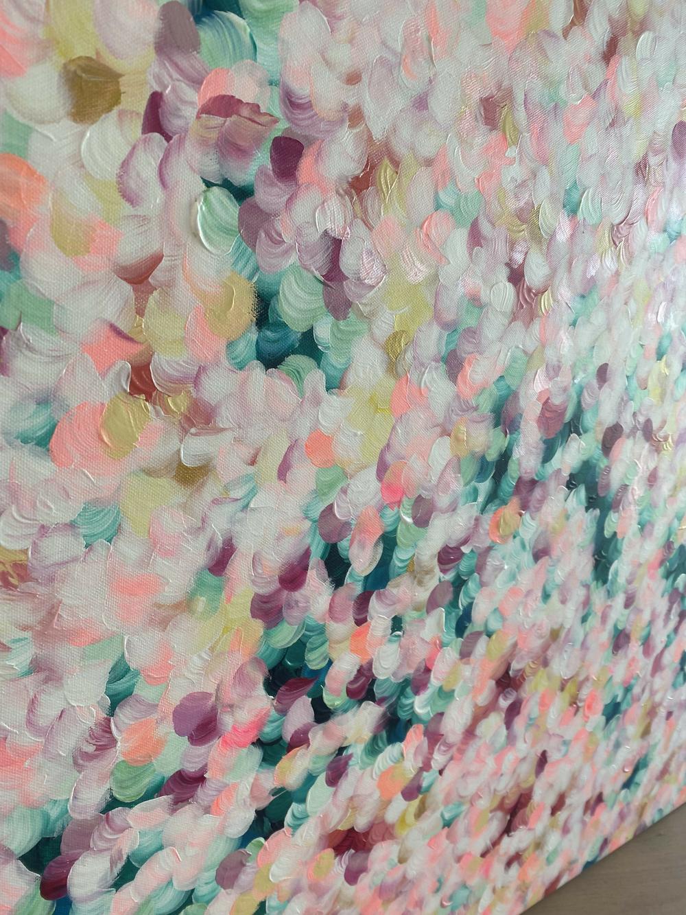 Peach and Cherry Blossoms , Original Artwork-by-Katherine Spiller-original art-Gioia