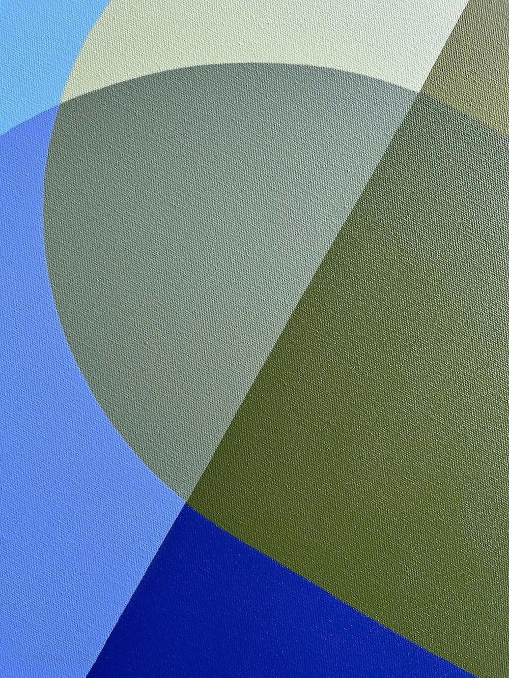 Peninsula Way, Acrylic on Canvas, 71x71cm, By Charlotte De Pace , Original Artwork-by-Charlotte De Pace-original art-Gioia