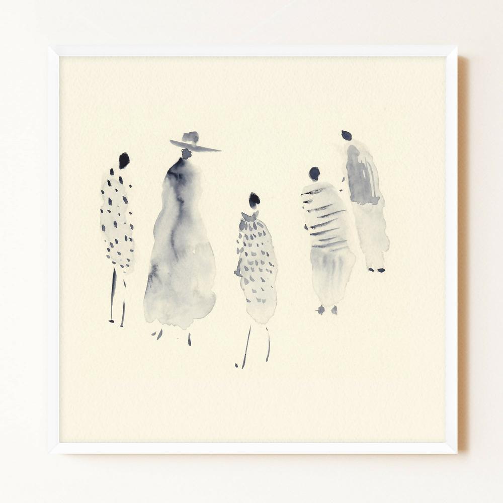 People going out , Original Artwork-by-Danushka Abeygoda-original art-Gioia
