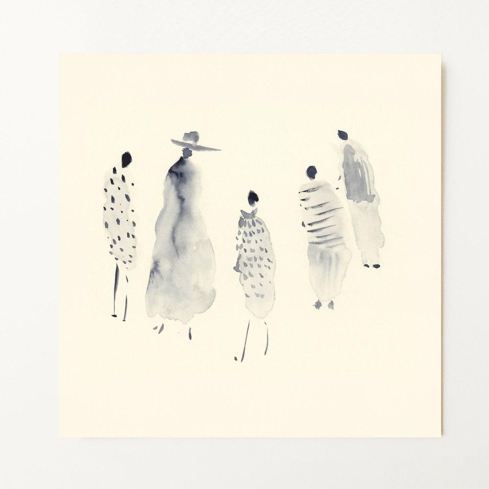People going out , Original Artwork-by-Danushka Abeygoda-original art-Gioia