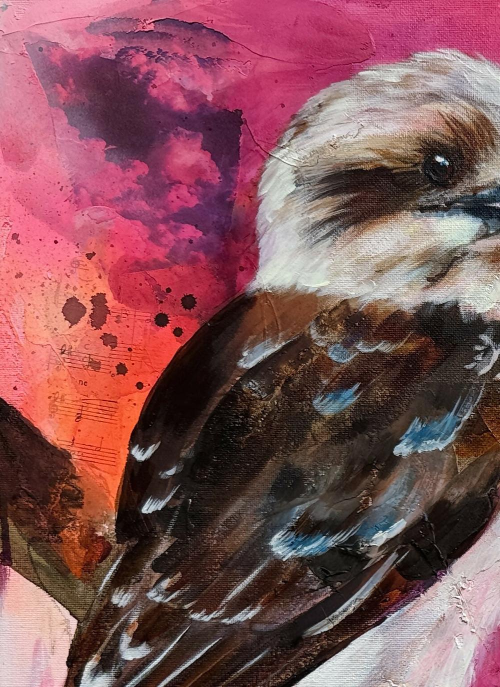 Perched in Paradise , Original Artwork-by-Emily Birdsey Fine Art-original art-Gioia