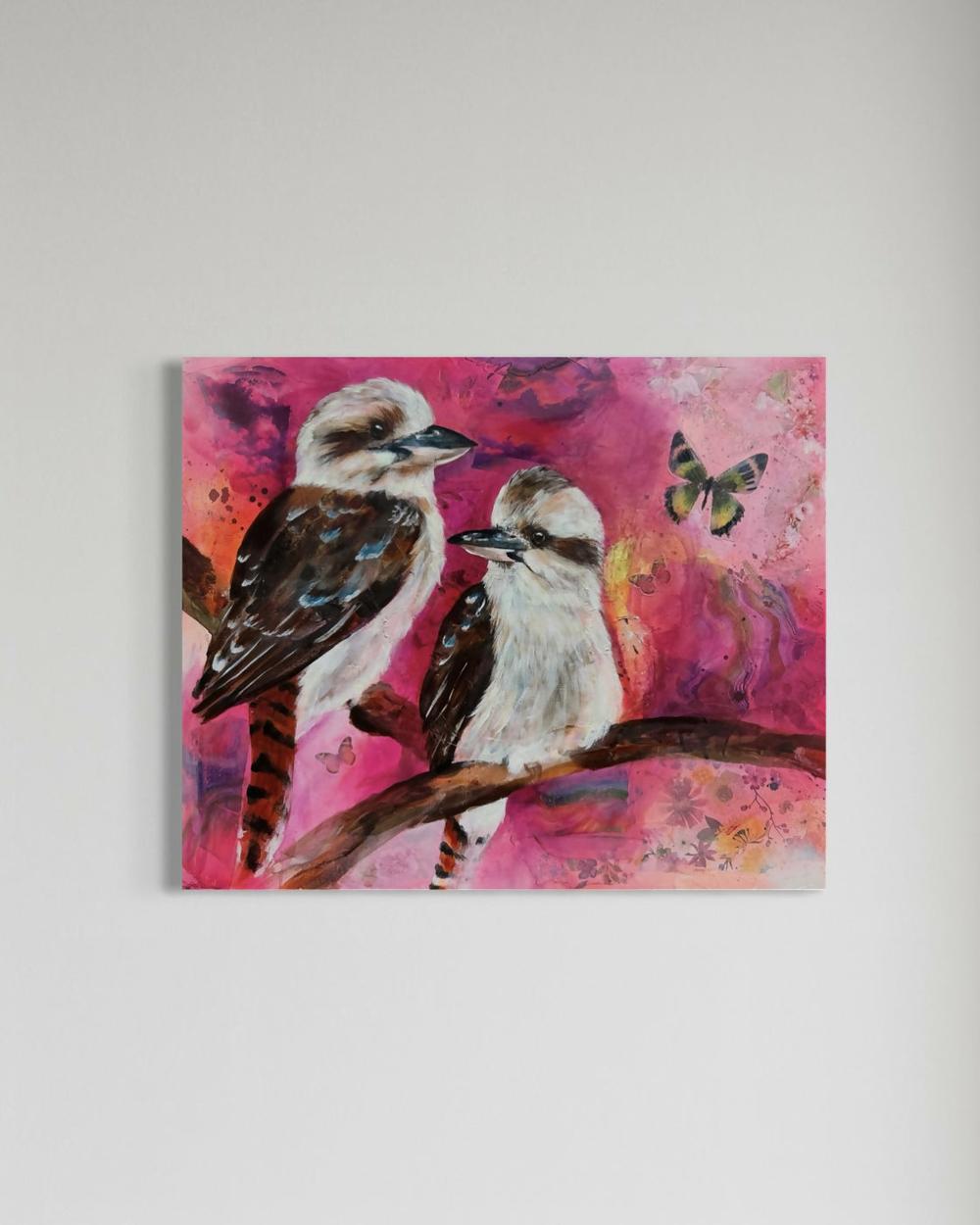 Perched in Paradise , Original Artwork-by-Emily Birdsey Fine Art-original art-Gioia