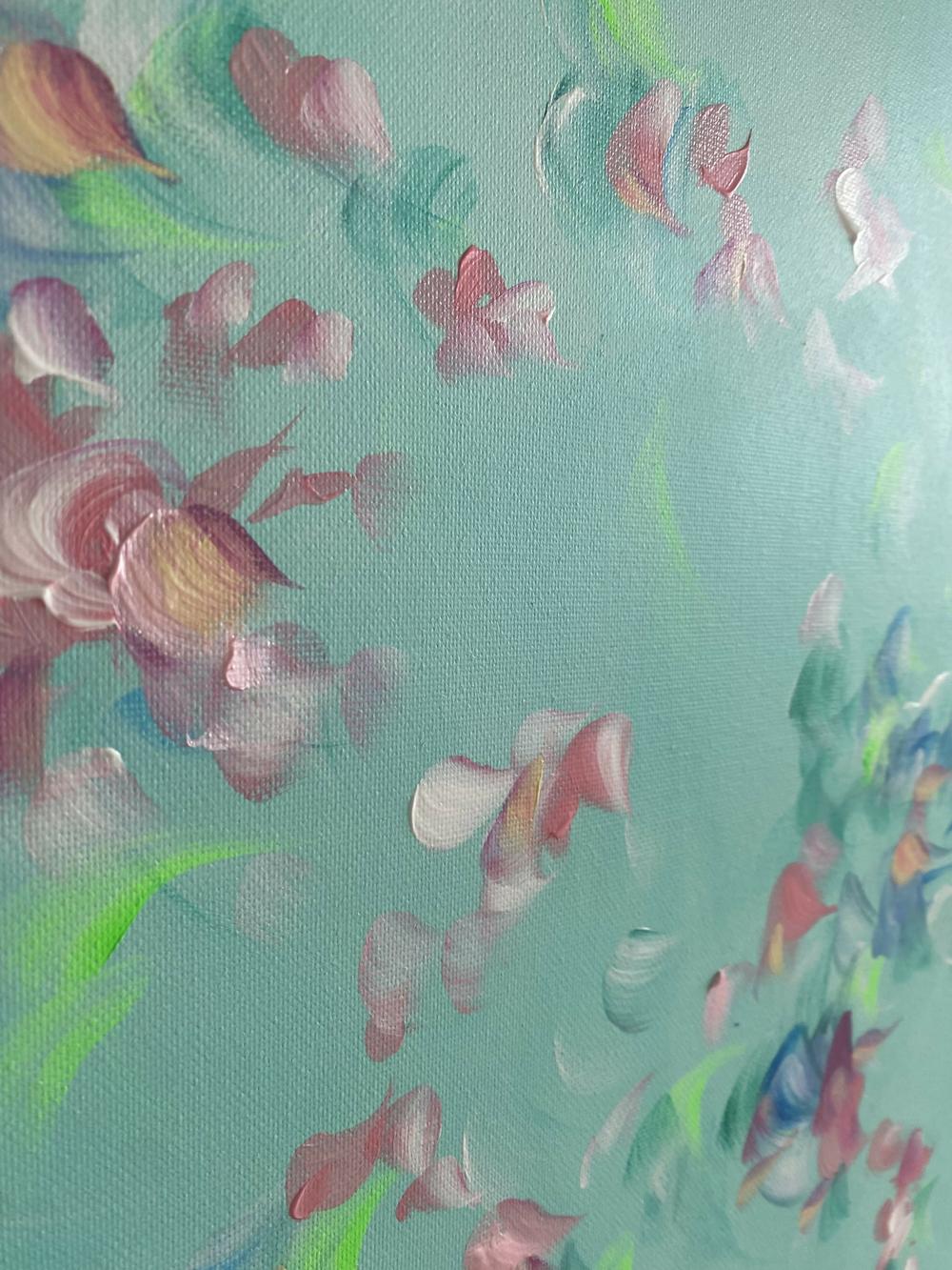 Petal Echoes , Original Artwork-by-Katherine Spiller-original art-Gioia