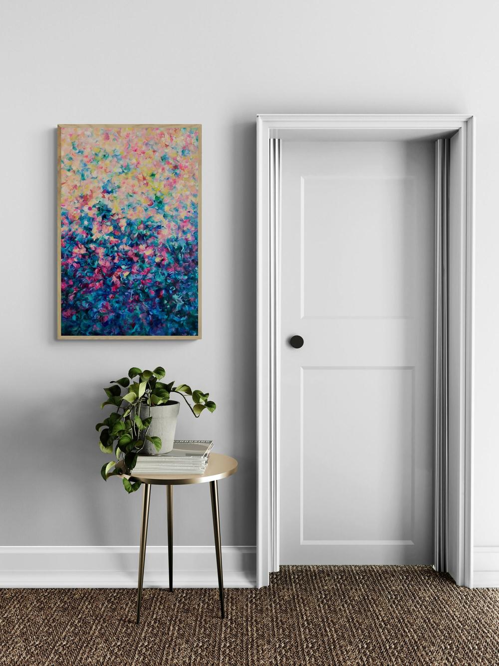 Petal Path , Original Artwork-by-Katherine Spiller-original art-Gioia