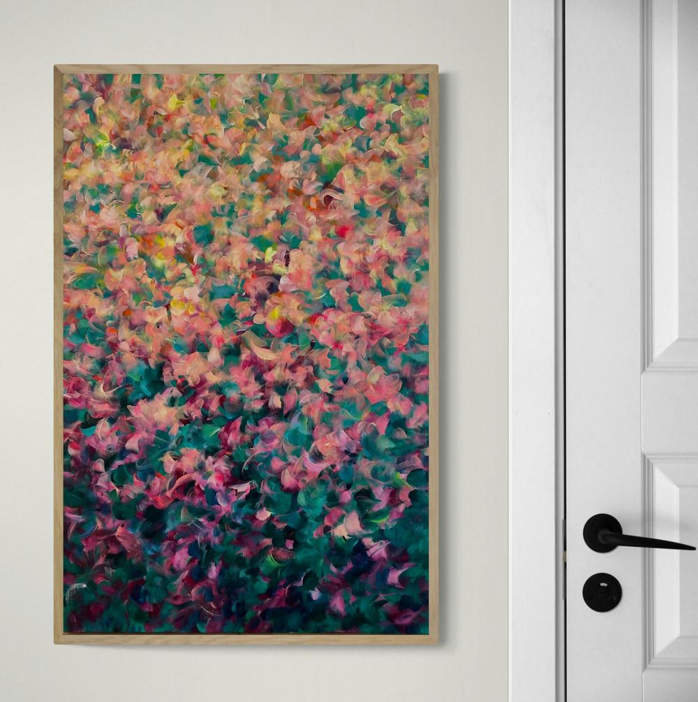 Petal Rising-by-Katherine Spiller-original art-Gioia