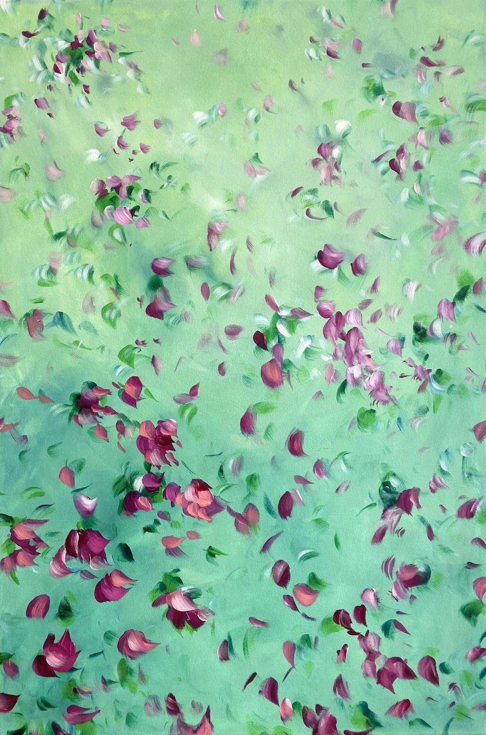 Petal Story, Original Art By Katherine Spiller-by-Katherine Spiller-original art-Gioia