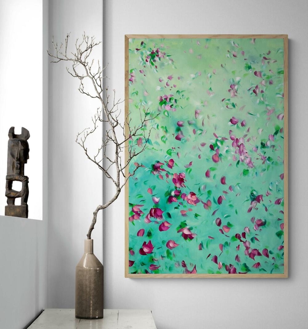 Petal Story, Original Art By Katherine Spiller-by-Katherine Spiller-original art-Gioia