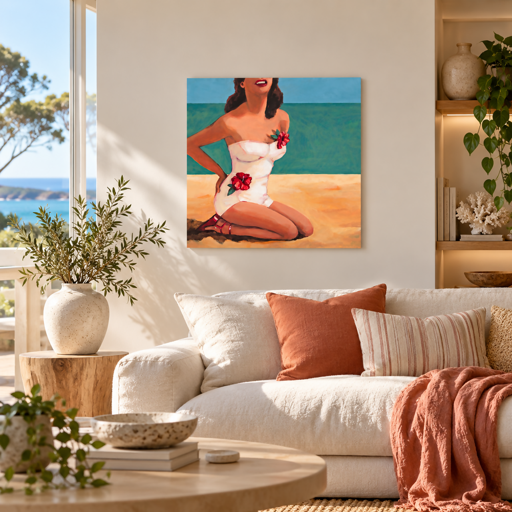 Petals Beach Day-by-Glenda Borchard Original Art-original art-Gioia