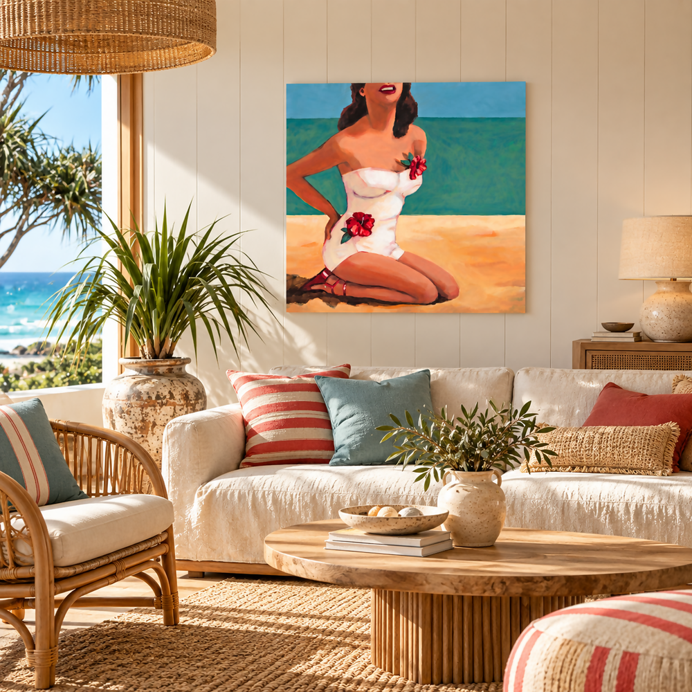 Petals Beach Day-by-Glenda Borchard Original Art-original art-Gioia