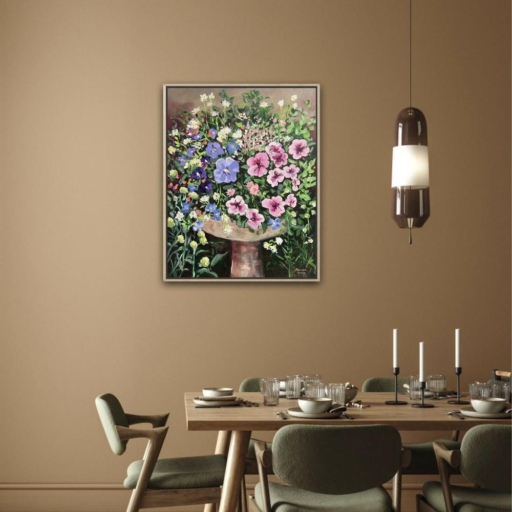 Petunia Vintage. Original hand-painted artwork by Meredith Howse.-by-Meredith Howse-original art-Gioia
