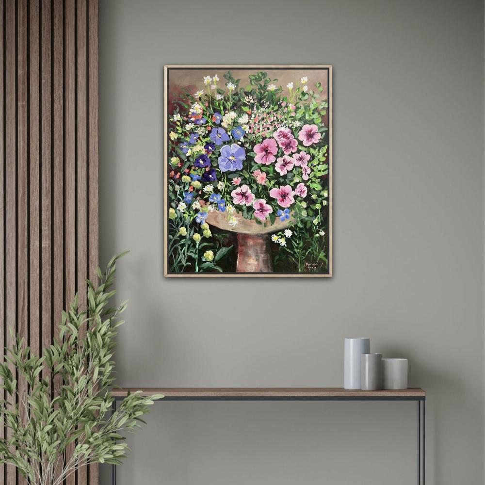 Petunia Vintage. Original hand-painted artwork by Meredith Howse.-by-Meredith Howse-original art-Gioia