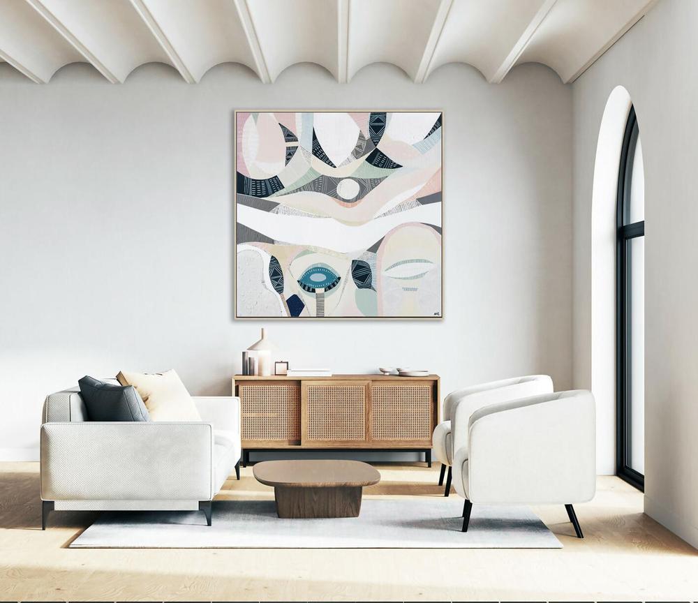 Pink Salt Lake, Original Hand-Painted Canvas By Ani Ipradjian-by-Ani Ipradjian-original art-Gioia