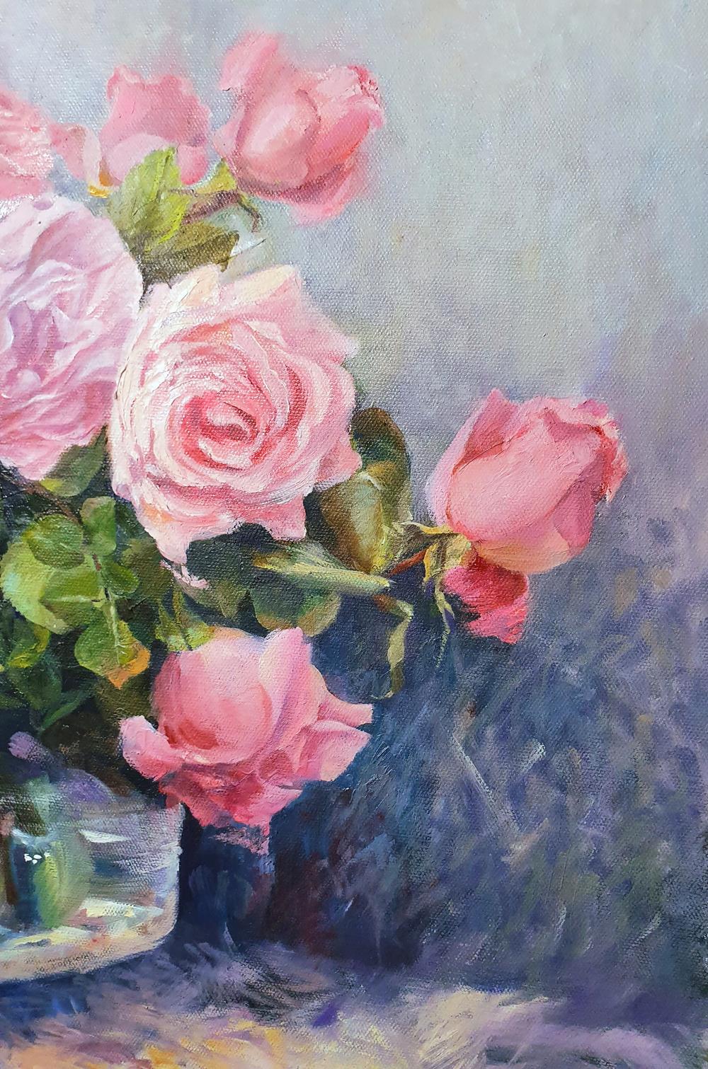 Pink Serenade-by-Tatyana Soboleva-original art-Gioia