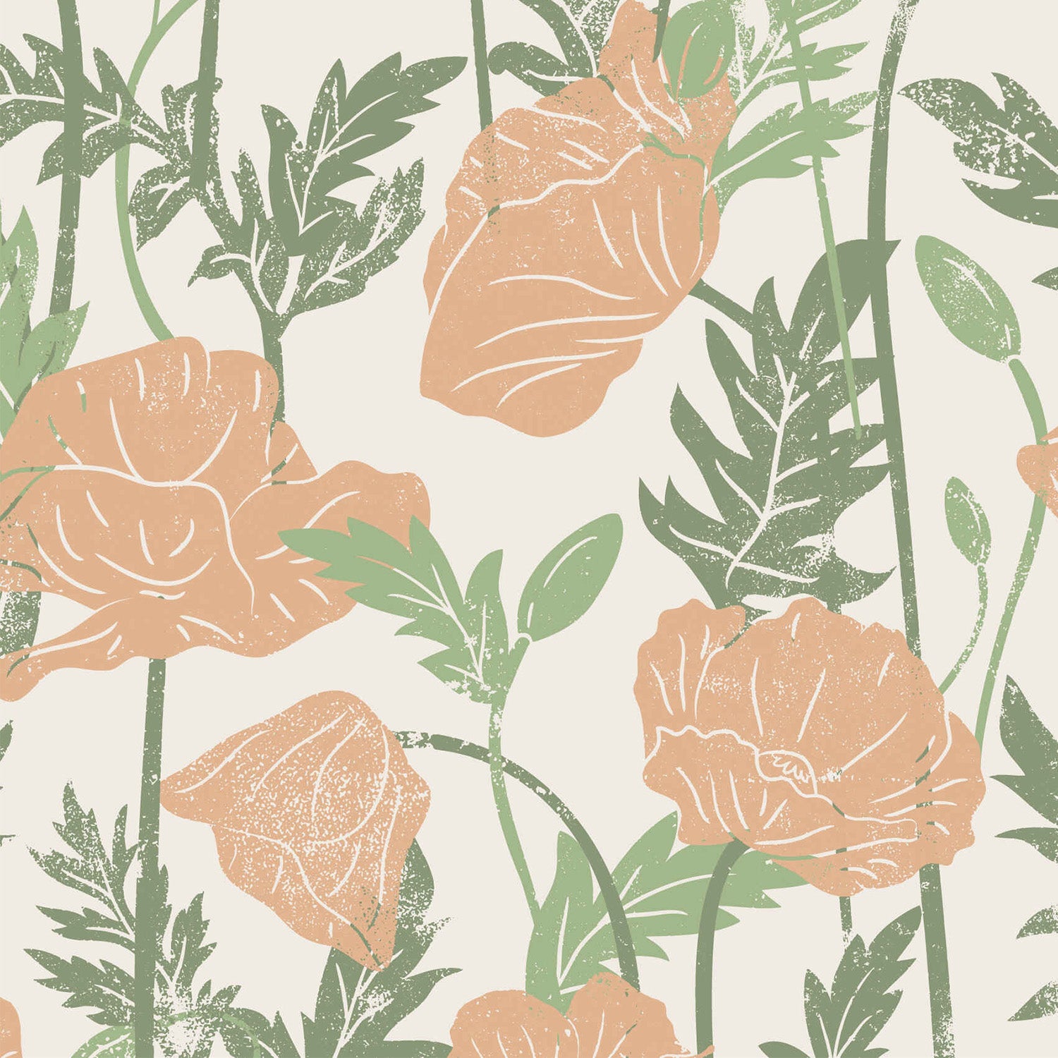 Poppies Peach