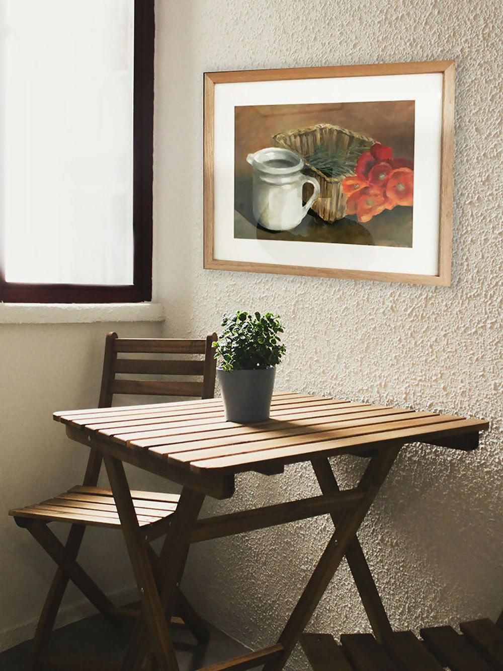 Poppies with Jug-by-Pamela Gleeson Original Art-original art-Gioia