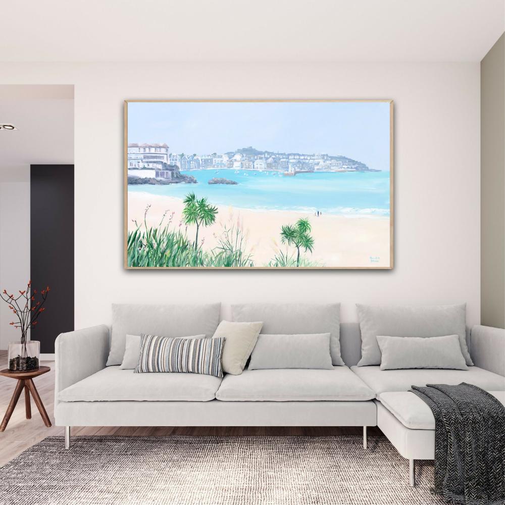 St Ives Cornwall. Original hand-painted artwork by Meredith Howse