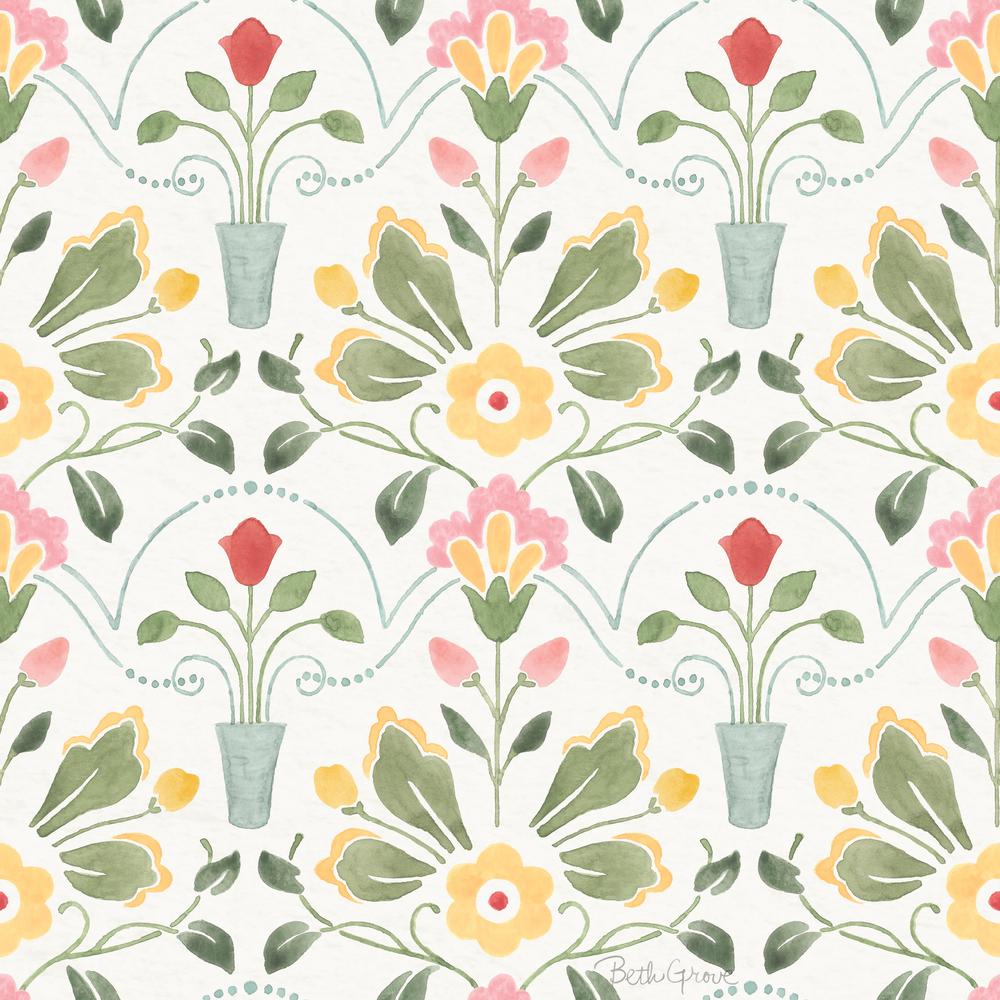 Quiet Meadow Pattern IIA-wallpaper-eco-friendly-easy-removal-Beth Grove-1