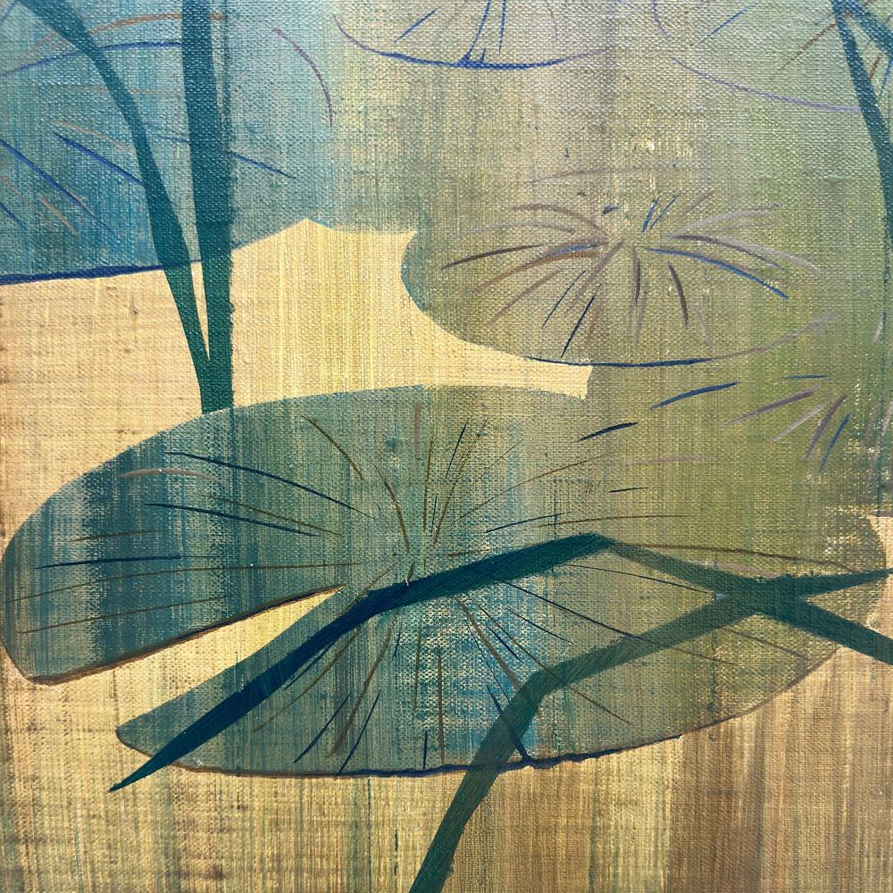 Quiet Pond - Original Painting by Ekaterina Prisich-by-Ekaterina Prisich-original art-Gioia