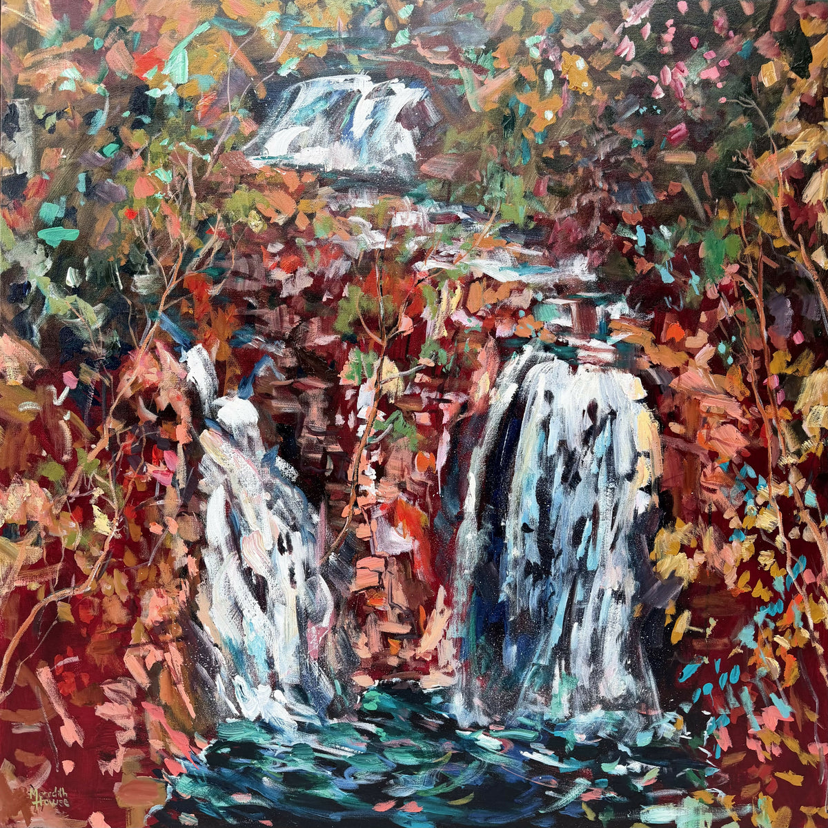 Florence Falls Litchfield National Park. Original hand-painted artwork by Meredith Howse.