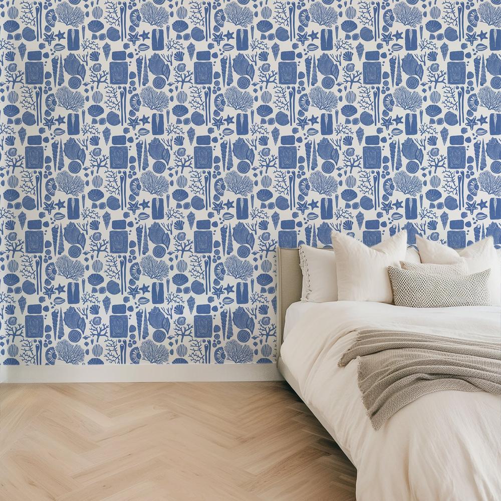 Reef Souvenirs, Blue-wallpaper-eco-friendly-easy-removal-Iryna Mushkarova-3