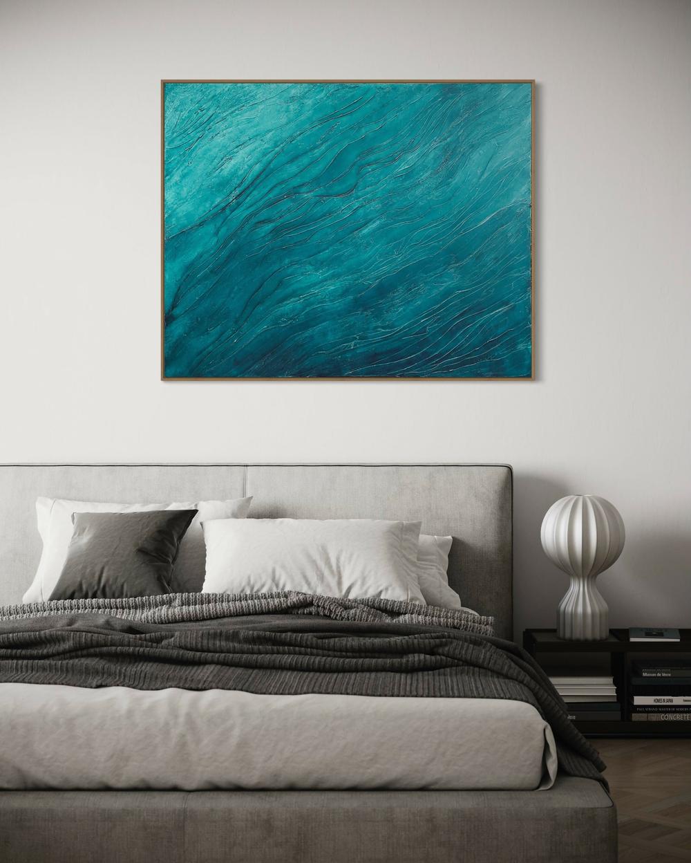 Riding High Amongst The Waves-by-Nadine Hobson-original art-Gioia