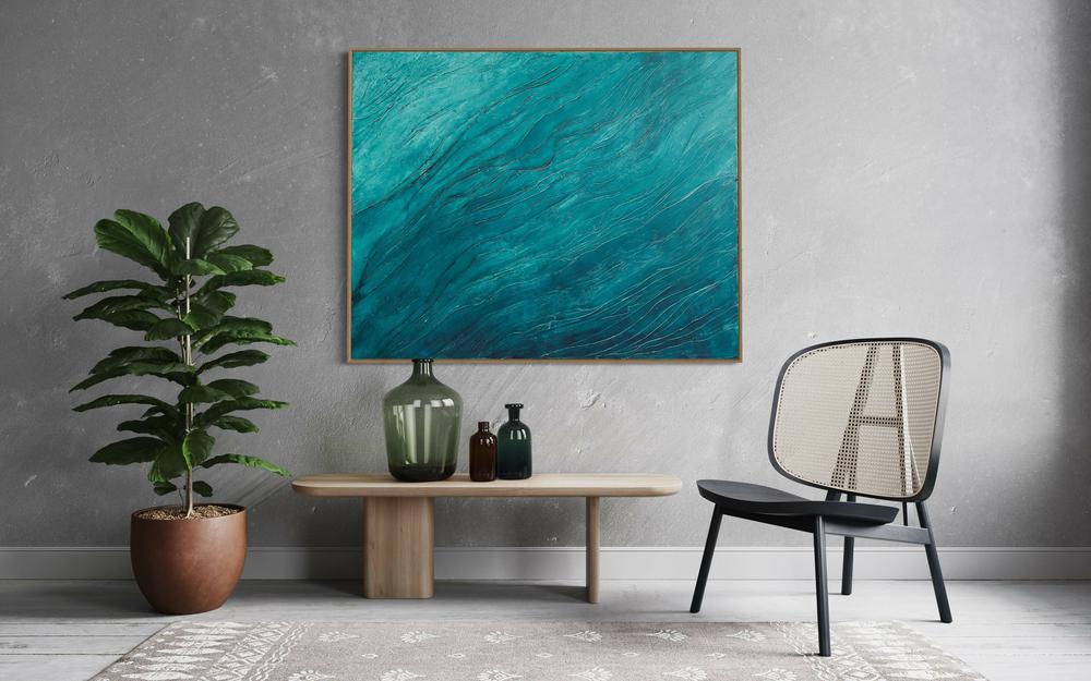 Riding High Amongst The Waves-by-Nadine Hobson-original art-Gioia
