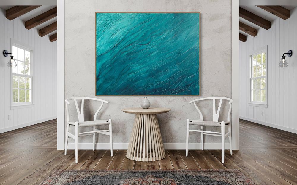 Riding High Amongst The Waves-by-Nadine Hobson-original art-Gioia