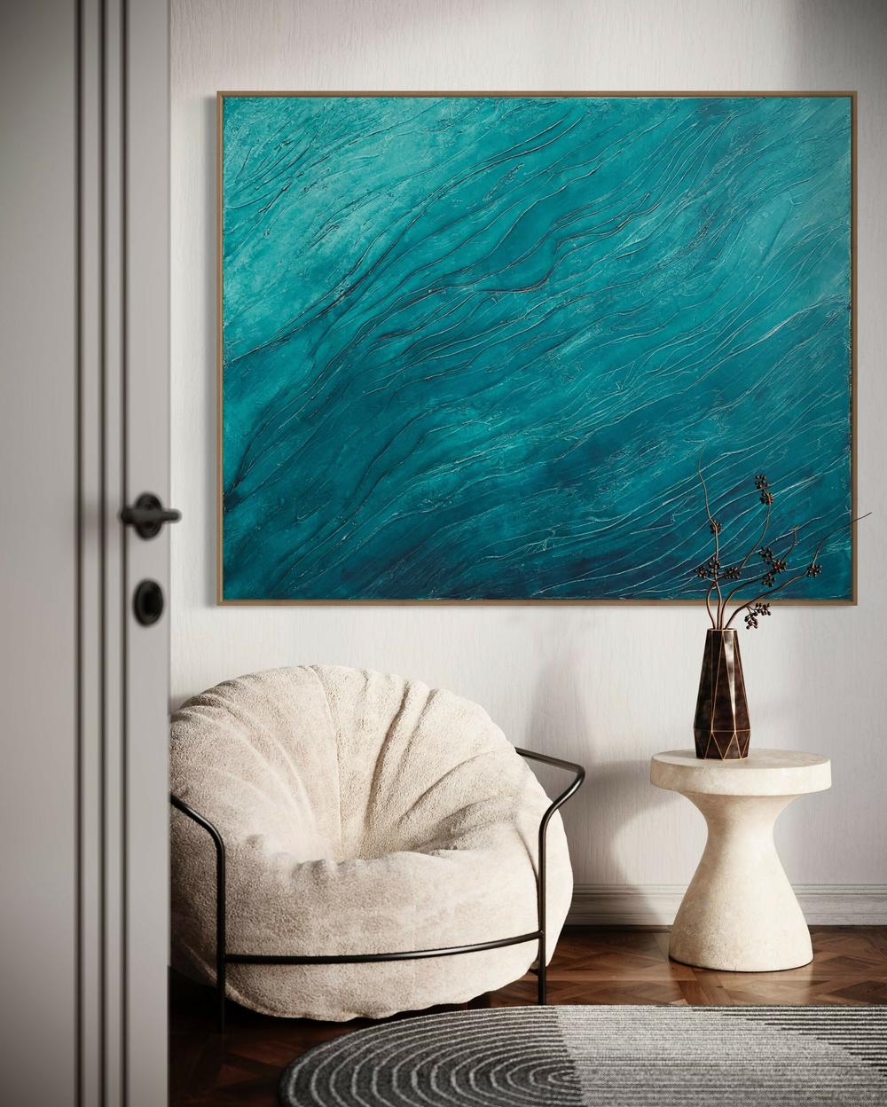 Riding High Amongst The Waves-by-Nadine Hobson-original art-Gioia