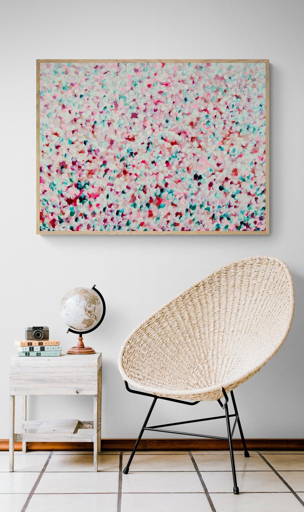 Roses all around , Original Artwork-by-Katherine Spiller-original art-Gioia