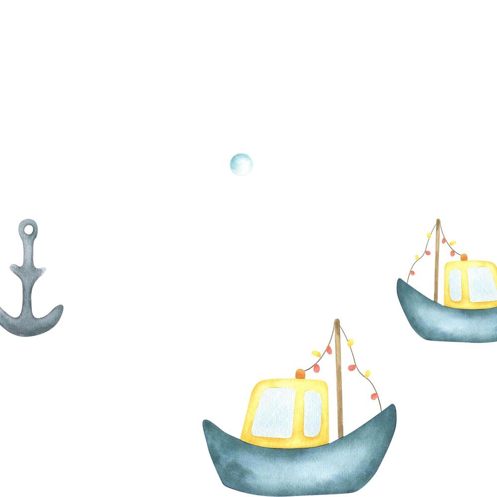 Sailboats And Coastal Waves-wallpaper-eco-friendly-easy-removal-Gioia Wall Art-3