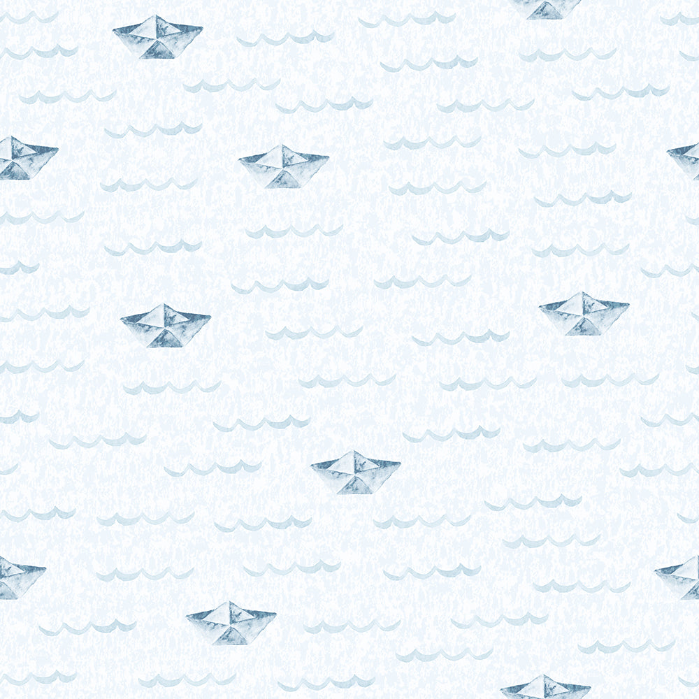 Sailing Paper Boats-wallpaper-eco-friendly-easy-removal-Gioia Wall Art-1