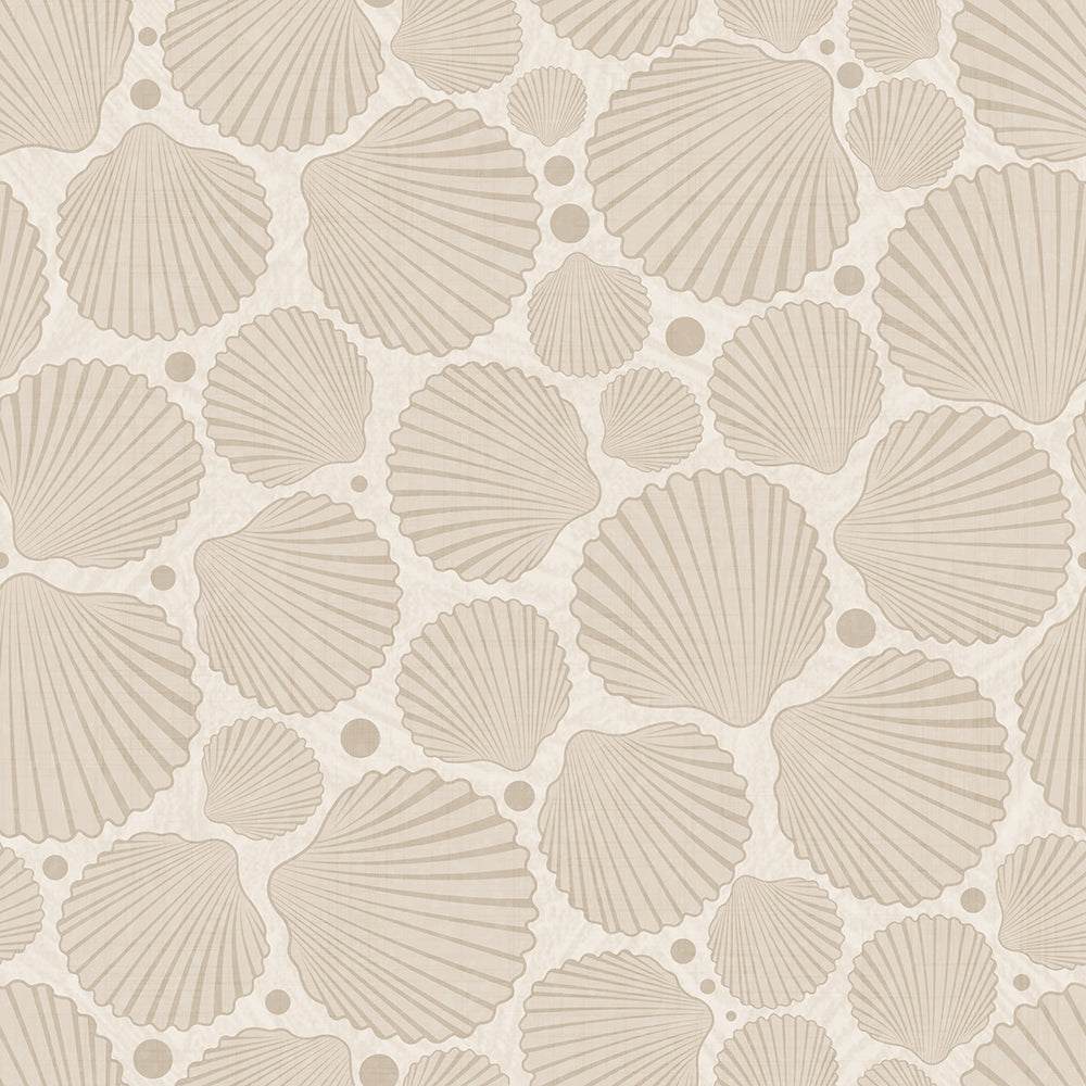 Sandy Beige Scallops-wallpaper-eco-friendly-easy-removal-Gioia Wall Art-1