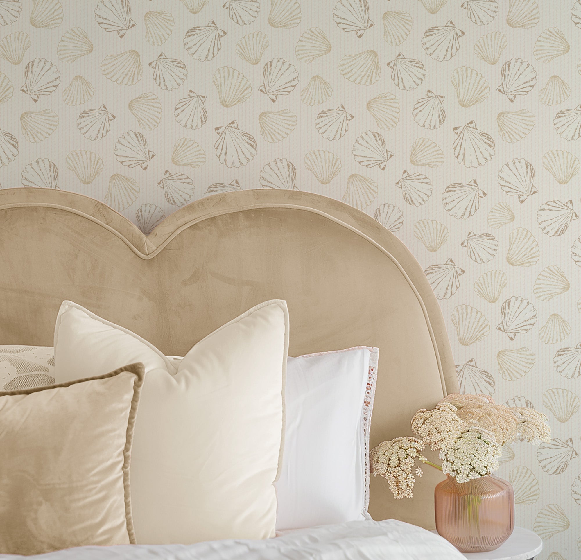Sandy Scallops-wallpaper-eco-friendly-easy-removal-Gioia Wall Art-5