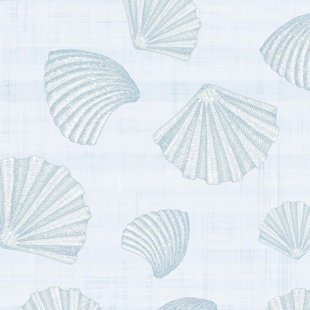 Scallops On Shades Of Blue-wallpaper-eco-friendly-easy-removal-Gioia Wall Art-4
