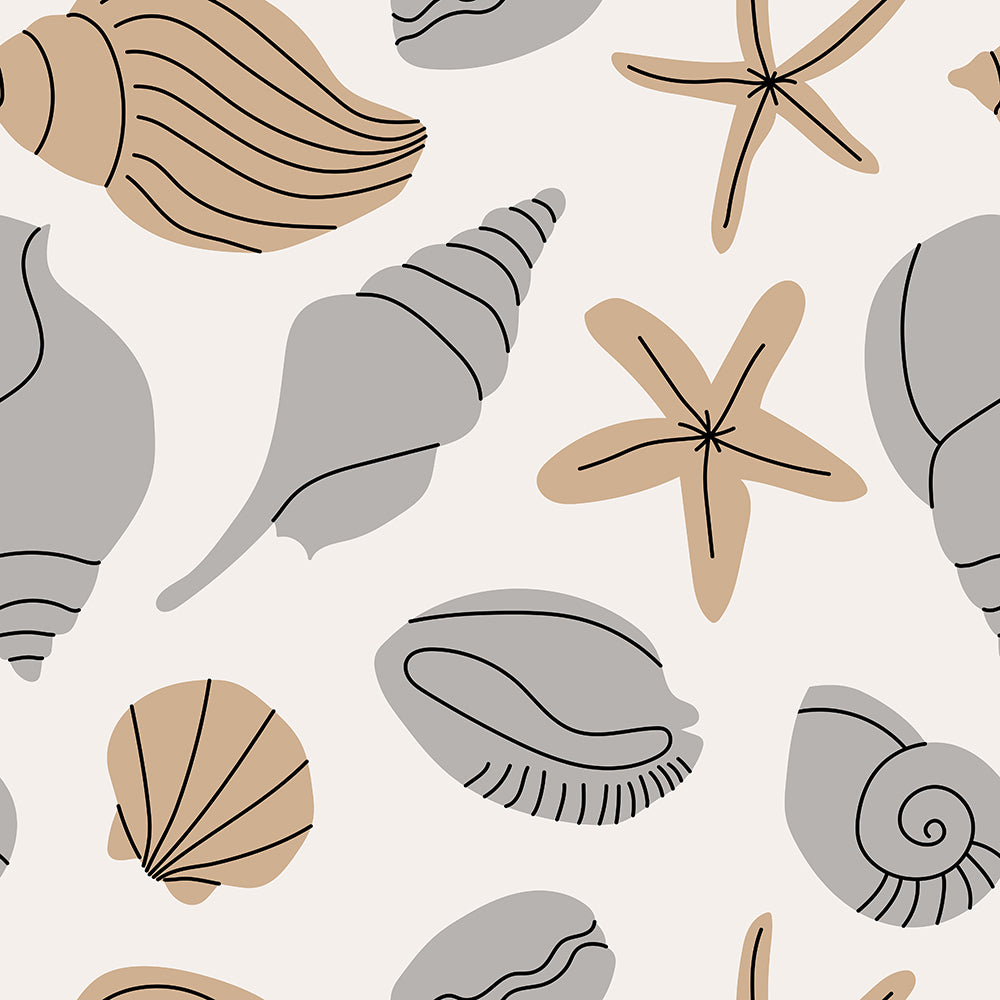 Scribbled Shells-wallpaper-eco-friendly-easy-removal-Gioia Wall Art-1