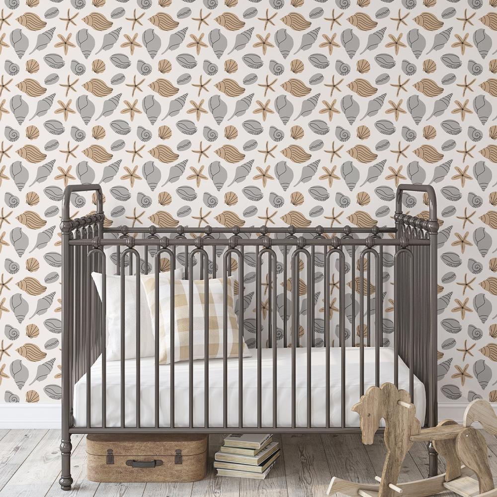 Scribbled Shells-wallpaper-eco-friendly-easy-removal-Gioia Wall Art-2