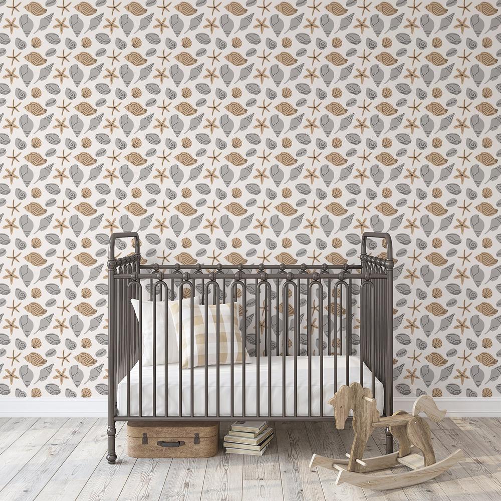 Scribbled Shells-wallpaper-eco-friendly-easy-removal-Gioia Wall Art-5