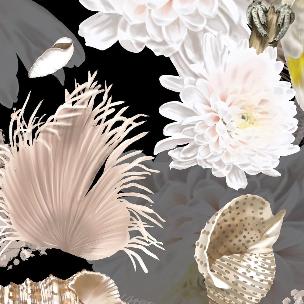 Seashells And Floral-wallpaper-eco-friendly-easy-removal-Gioia Wall Art-3