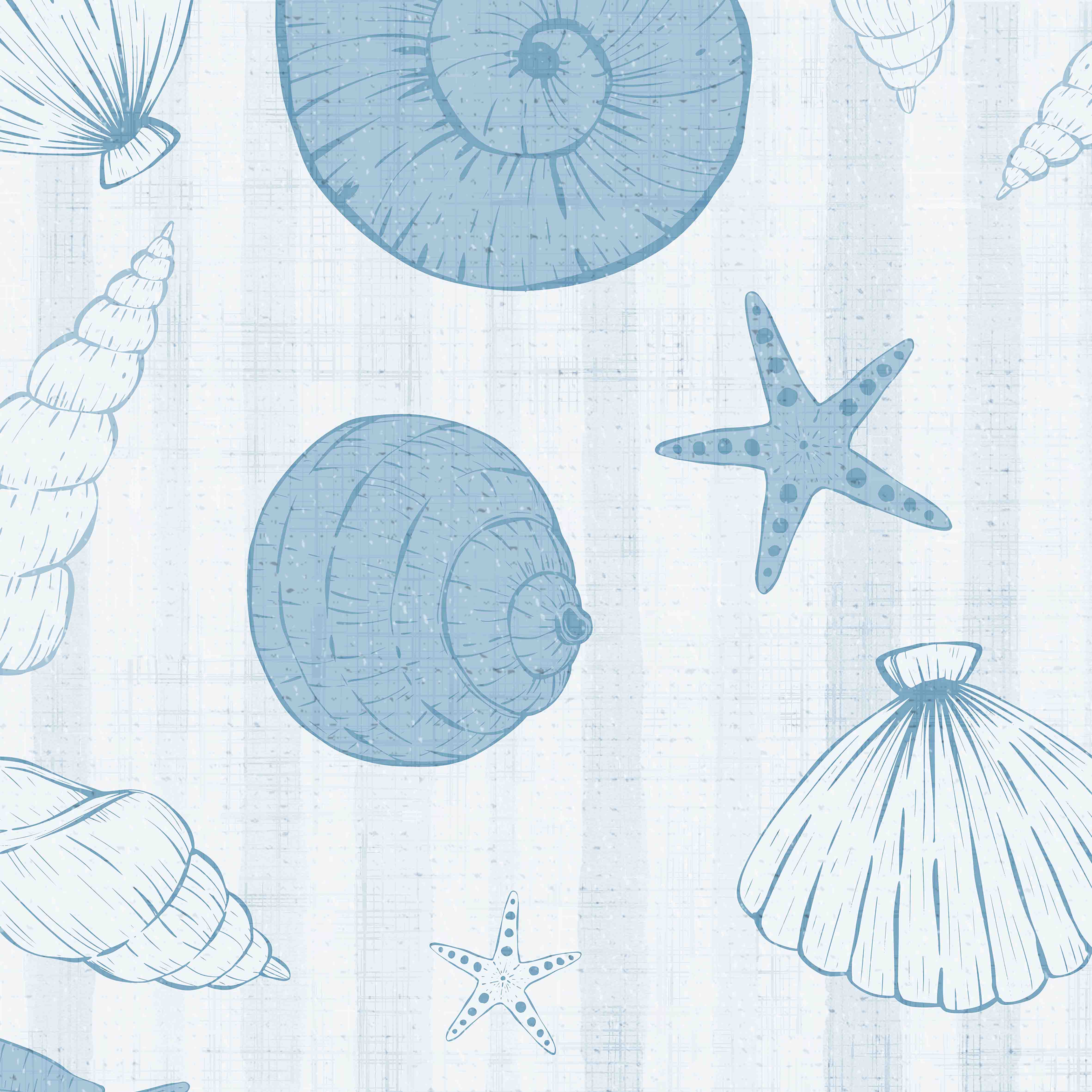 Seashells On Beach Stripes-wallpaper-eco-friendly-easy-removal-Gioia Wall Art-3