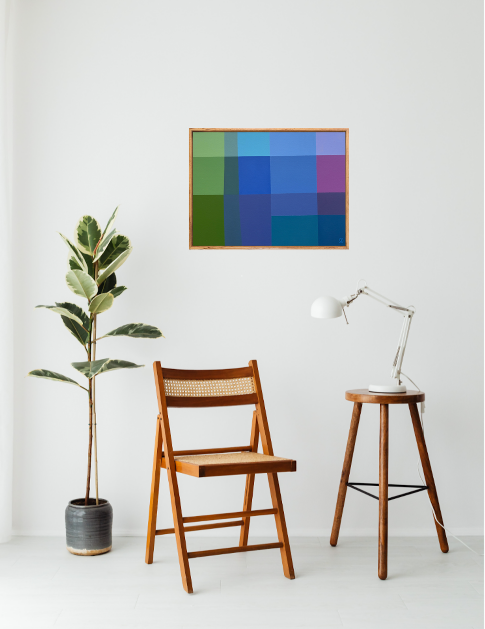 Seaside I, Original Hand-Painted Canvas By Charlotte De Pace-by-Charlotte De Pace-original art-Gioia