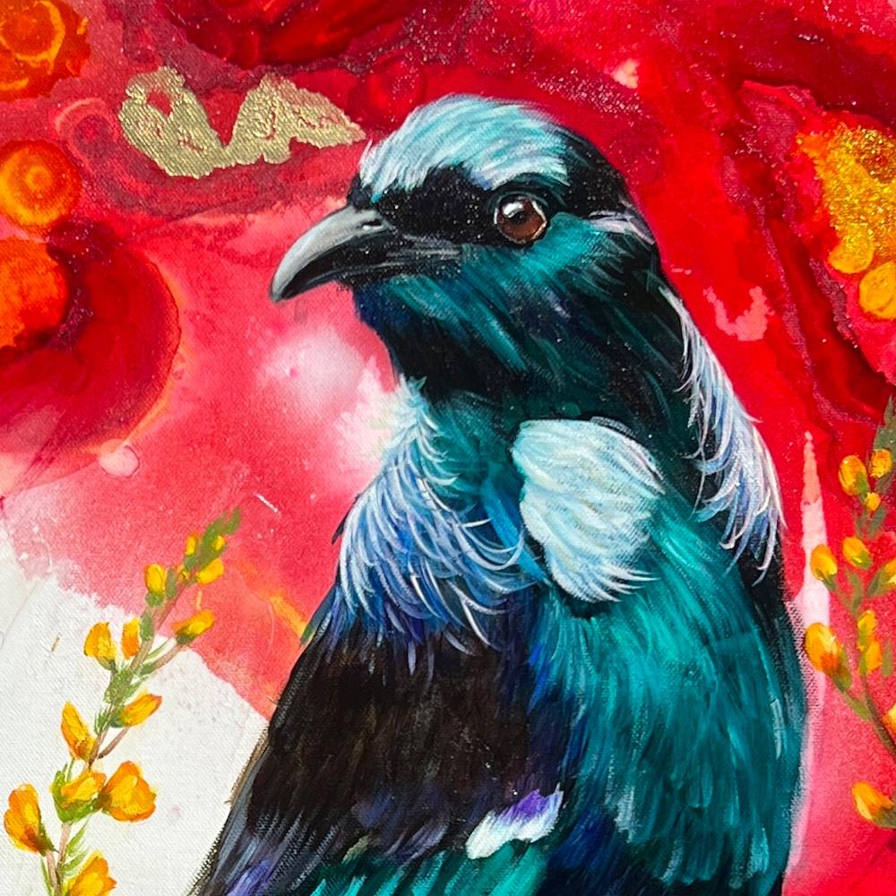 Season Of Bloom, Original Hand-Painted Canvas By Emily Birdsey-by-Emily Birdsey-original art-Gioia