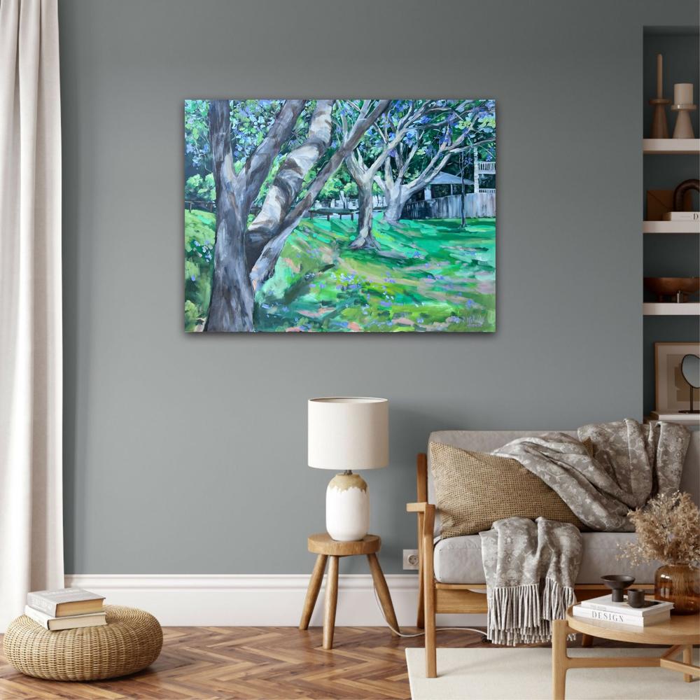 Seils Park Ashgrove, Original Hand-Painted Canvas By Meredith Howse-by-Meredith Howse-original art-Gioia