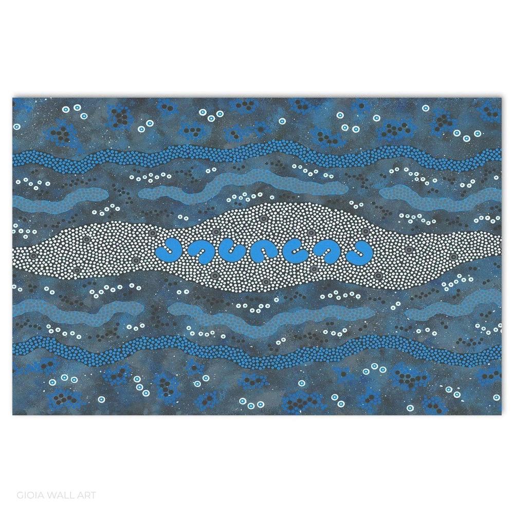 Seven Sisters, Acrylic on Canvas, 60x89cm, By Heath Tjangala Ramzan , Original Artwork-by-Gioia Wall Art-original art-Gioia