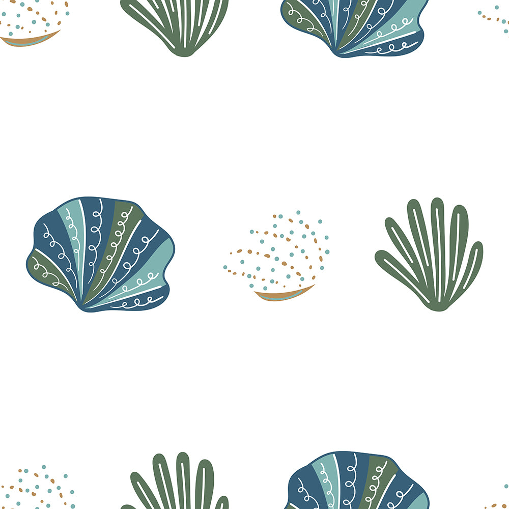 Shells And Corals-wallpaper-eco-friendly-easy-removal-Gioia Wall Art-1
