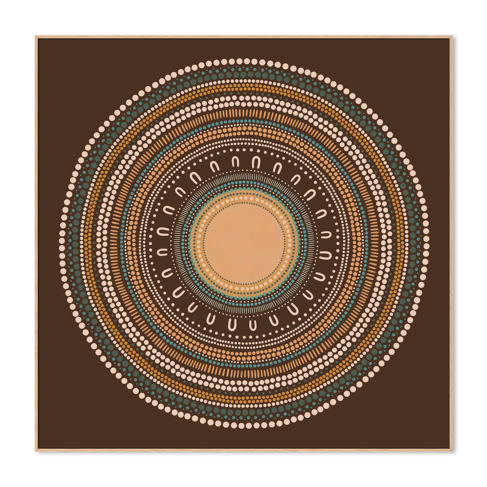Yarning Circle Gathering, Earth tone, Style D