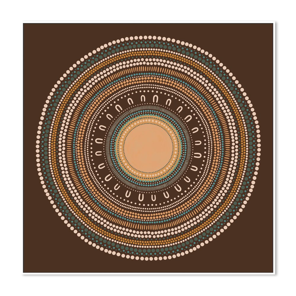 Yarning Circle Gathering, Earth tone, Style D