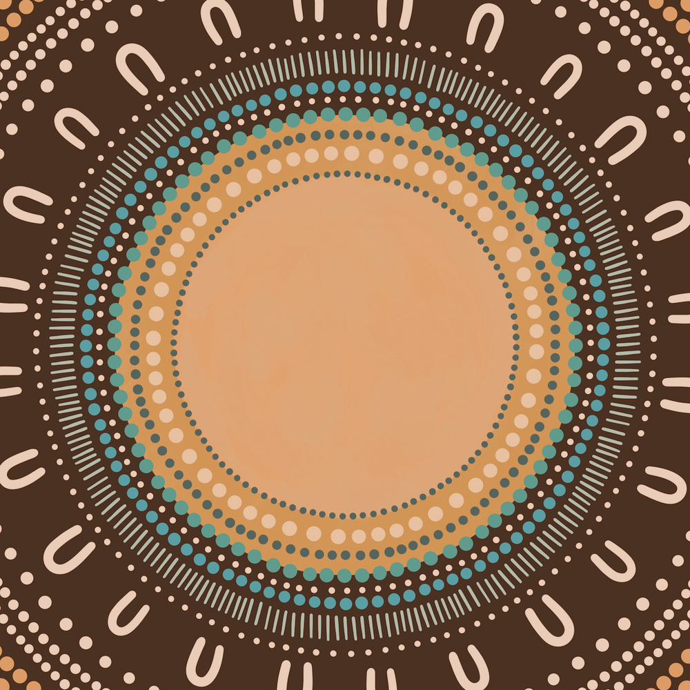Yarning Circle Gathering, Earth tone, Style D